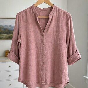 White Tie Neck Blouse